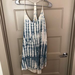 Bella Dahl blue tie dye dress